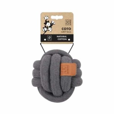 M-Pets Gioco per Cani Palla Coto Grey Ball 9.5cm