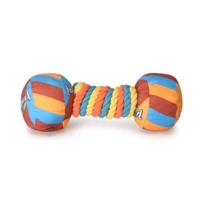 Camon Gioco per Cani Play Puff Manubrio in Poliestere con Corda e Squeaker 30cm