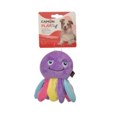 Camon Gioco per Cani Play Puff Medusa in Poliestere con Squeaker 14cm
