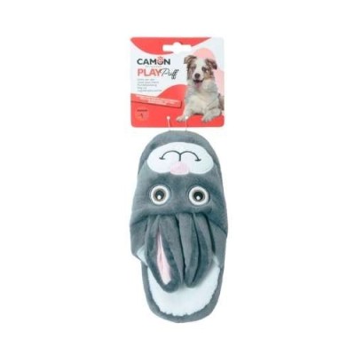 Camon Gioco per Cani Play Puff Pantofola in Poliestere con Squeaker 22cm