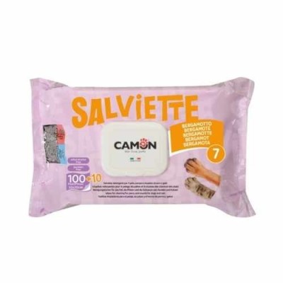 Camon Salviette per Cani e Gatti Profumo Bergamotto Maxi Formato 110pz