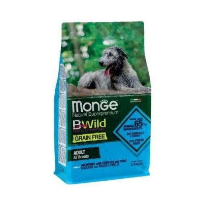 Monge Cane BWild Grain Free Adult Acciughe con Patate e Piselli 2,5kg