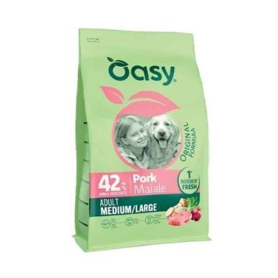 Oasy Dog Original Formula Adult Medium&Large Maiale 10kg