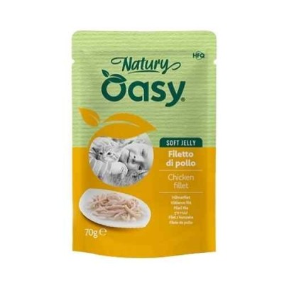 Oasy Cat Natury Soft Jelly Filetti di Pollo Busta 70 g