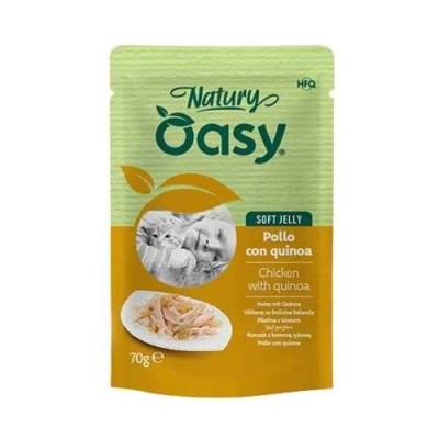 Oasy Cat Natury Soft Jelly Filetti di Pollo con Quinoa Busta 70 g