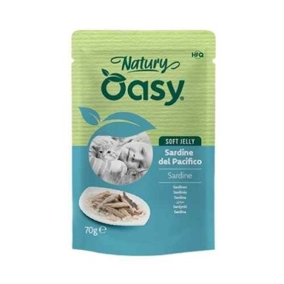 Oasy Cat Natury Soft Jelly Sardine del Pacifico Busta 70 g