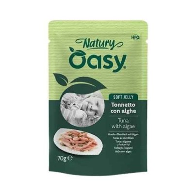 Oasy Cat Natury Soft Jelly Tonnetto con Alghe Busta 70 g
