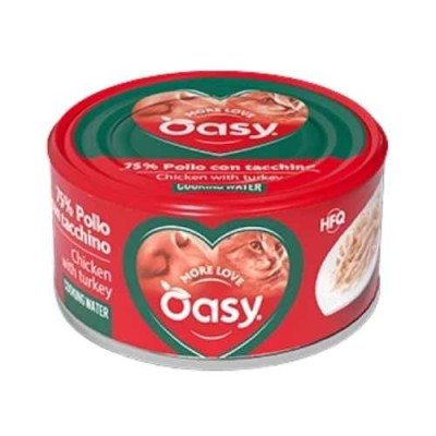 Oasy Cat More Love Pollo Con Tacchino Lattina 70 g