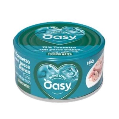 Oasy Cat More Love Tonno con Pesce Bianco Lattina 70 g