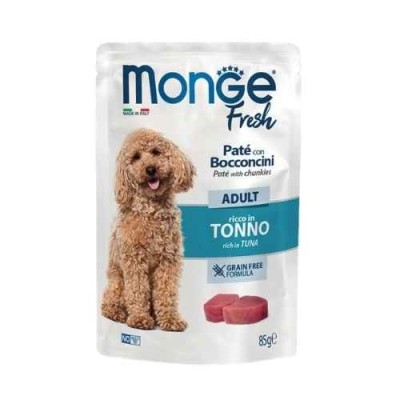 Monge Fresh Umido Cane Patè con Bocconcini Tonno 85g