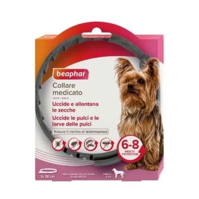 Beaphar Collare Medicato Antiparassitario per Cani Fino a 8kg