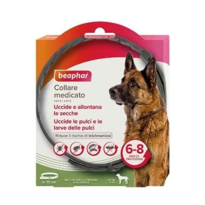 Beaphar Collare Medicato Antiparassitario per Cani Oltre gli 8kg