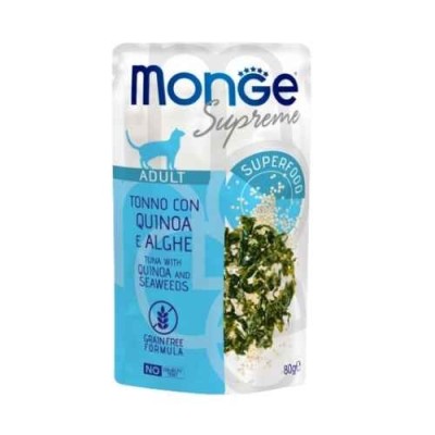 Monge Cat Supreme Adult Tonno con Quinoa e Alghe 80gr