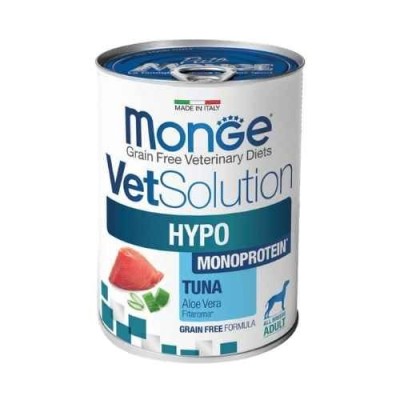 Monge Vet Solution Dog Hypoallergenic Tonno Lattina 400gr
