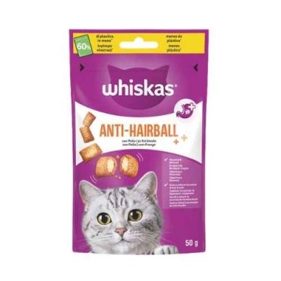 Whiskas Temptations Snack per Gatti Anti-Hairball con Pollo 50g
