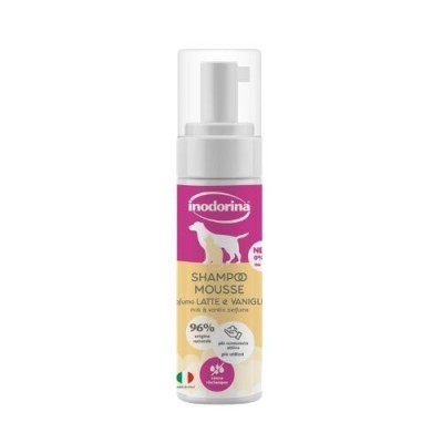Inodorina Shampoo a Secco Mousse No Gas Profumo Latte e Vaniglia 250ml