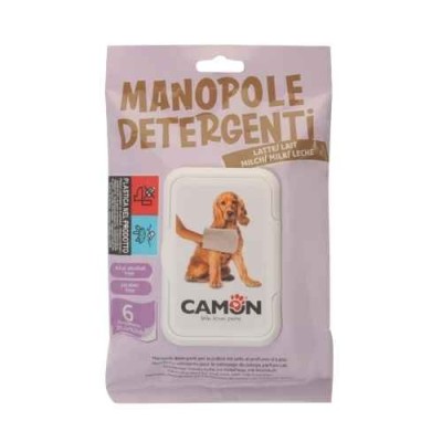 Camon Manopole Detergenti per Cani e Gatti Profumo Latte 6pz 25,5x18,5cm