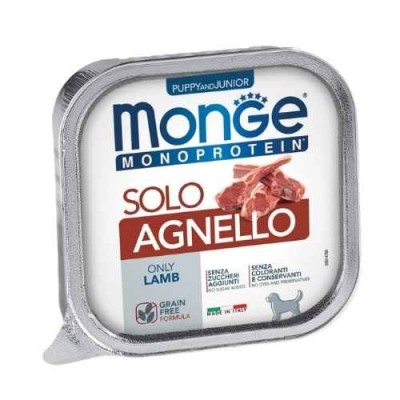 Monge Dog Patè Puppy e Junior Monoproteico SOLO Agnello 150 g