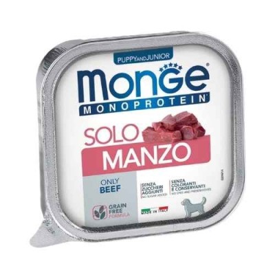 Monge Dog Patè Puppy e Junior Monoproteico SOLO Manzo 150 g