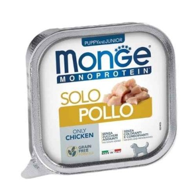 Monge Dog Patè Puppy e Junior Monoproteico SOLO Pollo 150 g