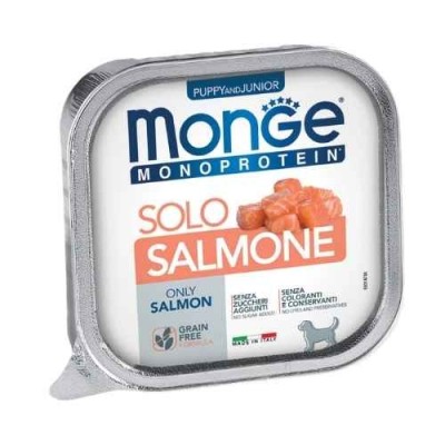 Monge Dog Patè Puppy e Junior Monoproteico SOLO Salmone 150 g