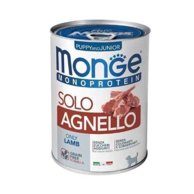 Monge Dog Patè Puppy e Junior Monoproteico SOLO Agnello 150 g