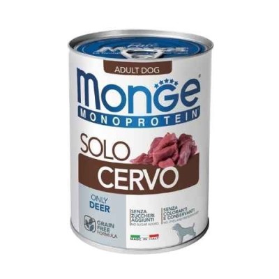 Monge Dog Patè Monoproteico SOLO Cervo 400g