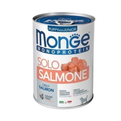 Monge Dog Patè Puppy e Junior Monoproteico SOLO Salmone 400g