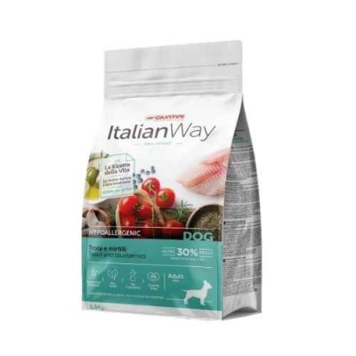 Italian Way Cane Ideal Weight Adult Mini Trota e Mirtilli 1,5kg