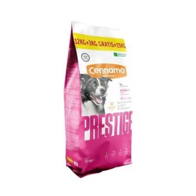 Prestige Dog Adult Medium Maiale 12kg+3kg Omaggio