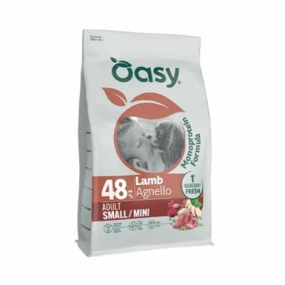 Oasy Cane Monoprotein Formula Adult Small/Mini Agnello 2kg