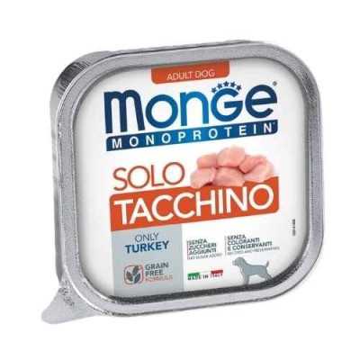 Monge Dog Pat&Atilde;&uml; Monoproteico SOLO Tacchino 150 g