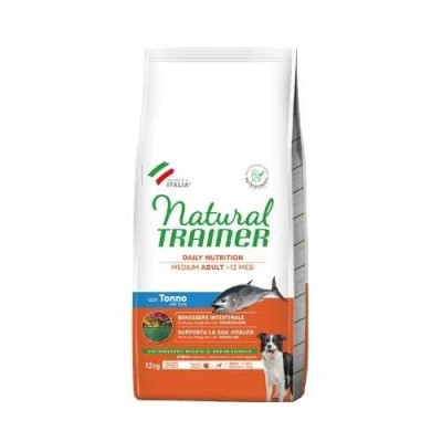 Natural Trainer Adult Medium con Tonno e Riso 12kg