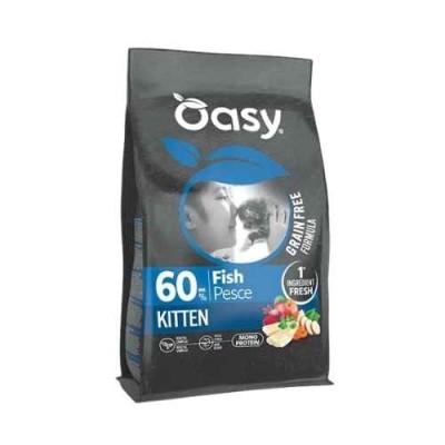 Oasy Gatto Grain Free Formula Kitten Pesce 1,5kg