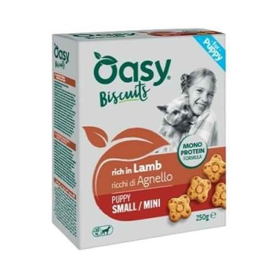 Oasy Snack Cane Biscotti Monoproteico Puppy Small/Mini Agnello 250g