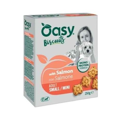 Oasy Snack Cane Biscotti Monoproteico Small/Mini Salmone 250g
