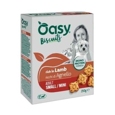 Oasy Snack Cane Biscotti Monoproteico Small/Mini Agnello 250g