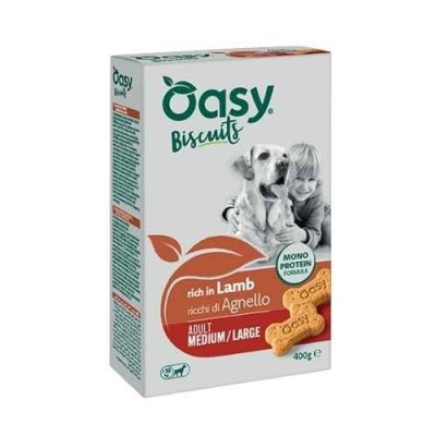 Oasy Snack Cane Biscotti Monoproteico Medium/Large Agnello 400g