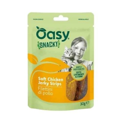 Oasy Snack per Gatti Filettini di Pollo 30g