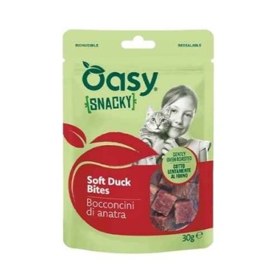 Oasy Snack per Gatti Bocconcini di Anatra 30g