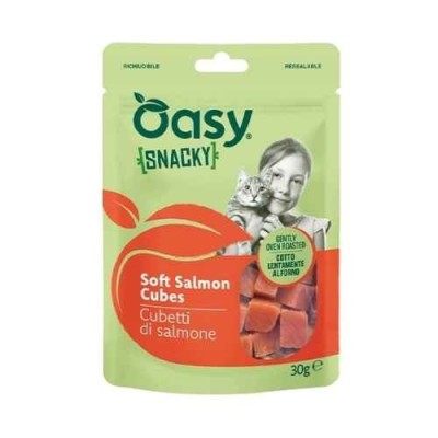 Oasy Snack per Gatti Cubetti di Salmone 30g