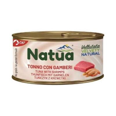 Natua Gatto Natural Vellutata Complementare Tonno con Gamberi Lattina 85g