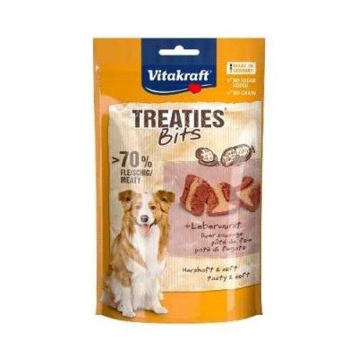 Vitakraft Treaties Bits Superfood Snack per Cani Gusto Fegato 120g