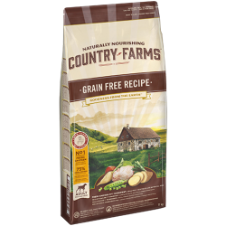 Country Farms Grain Free Recipe Adult con Pollo Manioca Polpa di Mele e Salvia 2.5 Kg