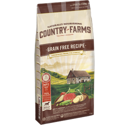 Country Farms Grain Free Recipe Adult con Manzo Manioca Polpa di Mele e Salvia 2.5 Kg