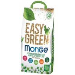 Monge Lettiera per Gatti Ecologica Biodegradabile Agglomerante Easy Green Fibre Vegetali 10 Lt
