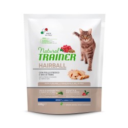 Natural Trainer Cat Hairball Adult con Pollo 300 g