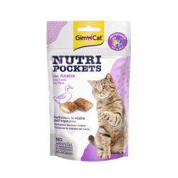 Gimcat Nutripocket Bocconcini Croccanti Ripieni con Anatra 60 g