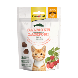 Gimcat Cruncy Snacks con Salmone e Lamponi 50 gr
